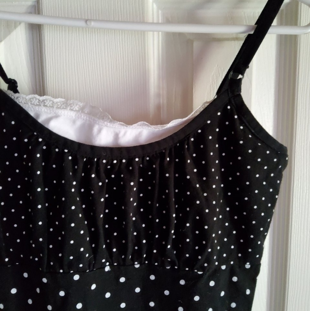 Black and white tank